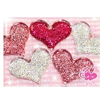 ラメハートパーツ（BIG）　1P約60ｍｍ★注文番号20000528【パーツ】|りぼん、ハート、星|プラパーツ