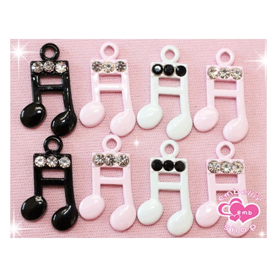 メタル音符パーツ　1P17mm★注文番号20000216【パーツ】