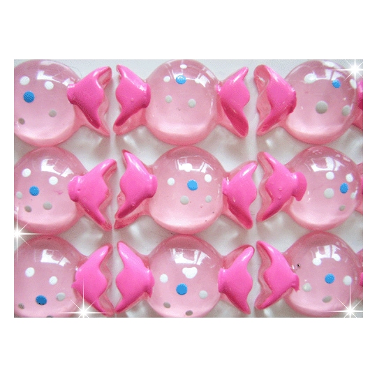 キャンディ１P　 25×16mm　ピンク★注文番号20000281【パーツ】
