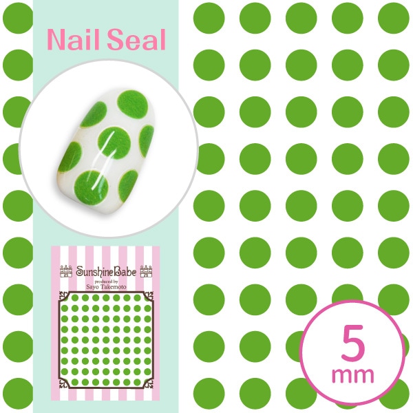 ドット 5mm グリーン