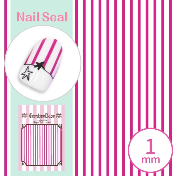 ストライプ 1mm ピンク