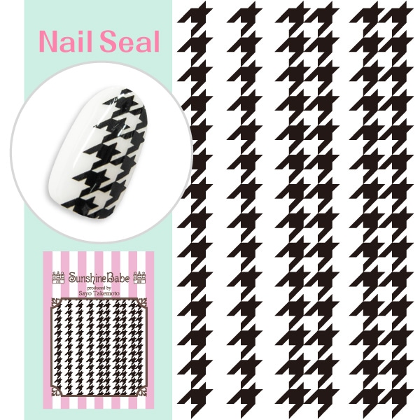 千鳥格子C ブラック