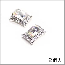 オーロラストーン ビジューフレーム スクエア