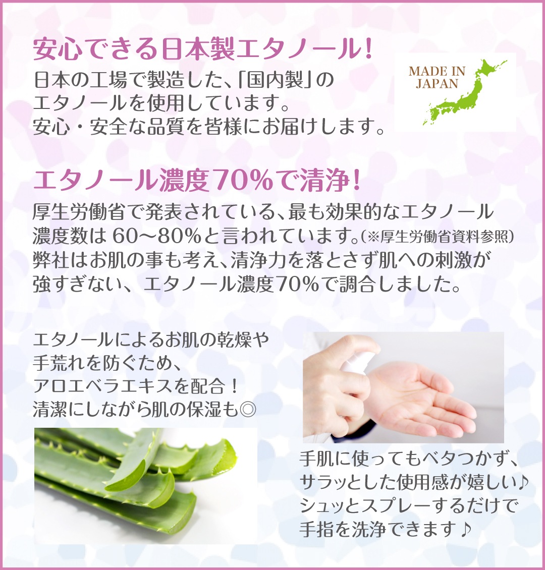 クリーンスプレー【手指用洗浄化粧品】