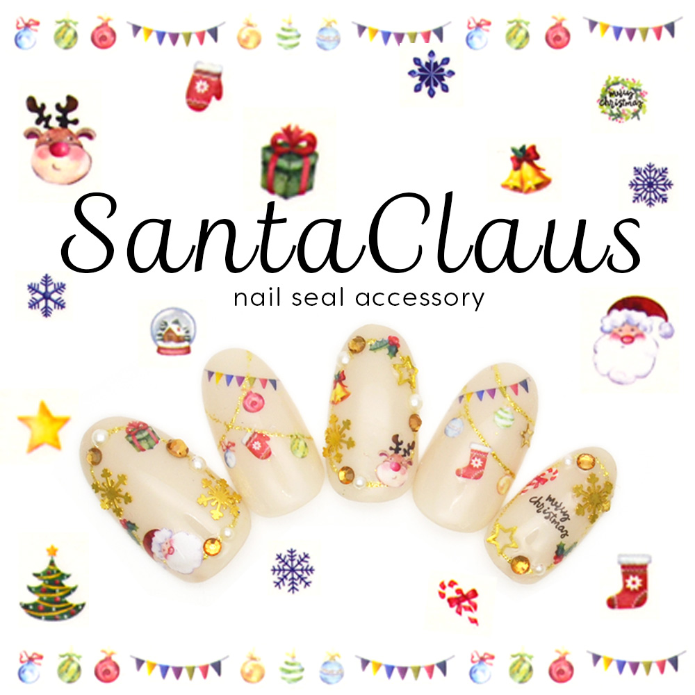 蓄光*クリスマス*ネイルパーツ*サンタさん* 蓄光*クリスマス*ネイルパーツ*サンタさん*