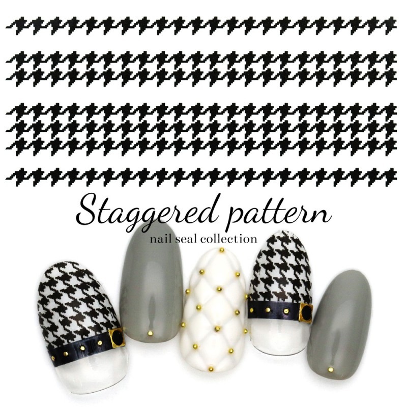 ネコポス送料無料 ウォーターネイルシール 水タイプ 千鳥柄シール B181 ネイルアート用品 ネイルシール ネイルシール ウォーターネイルシール ジェルネイルキット ネイル用品専門店 ネイルタウン
