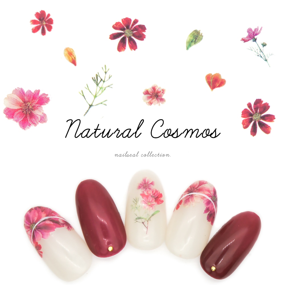 ネコポス送料無料 ネイルシール ナチュラルコスモスシール Mg0411 03 ネイルアート用品 ネイルシール ネイルシール キュート ポップ ジェルネイルキット ネイル用品専門店 ネイルタウン