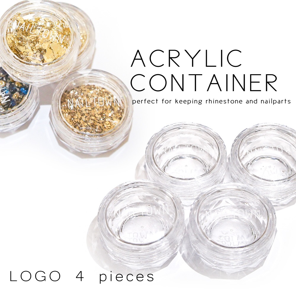 ネコポス送料無料】ネイルツール 収納ケース ロゴ入りアクリルコンテナ
