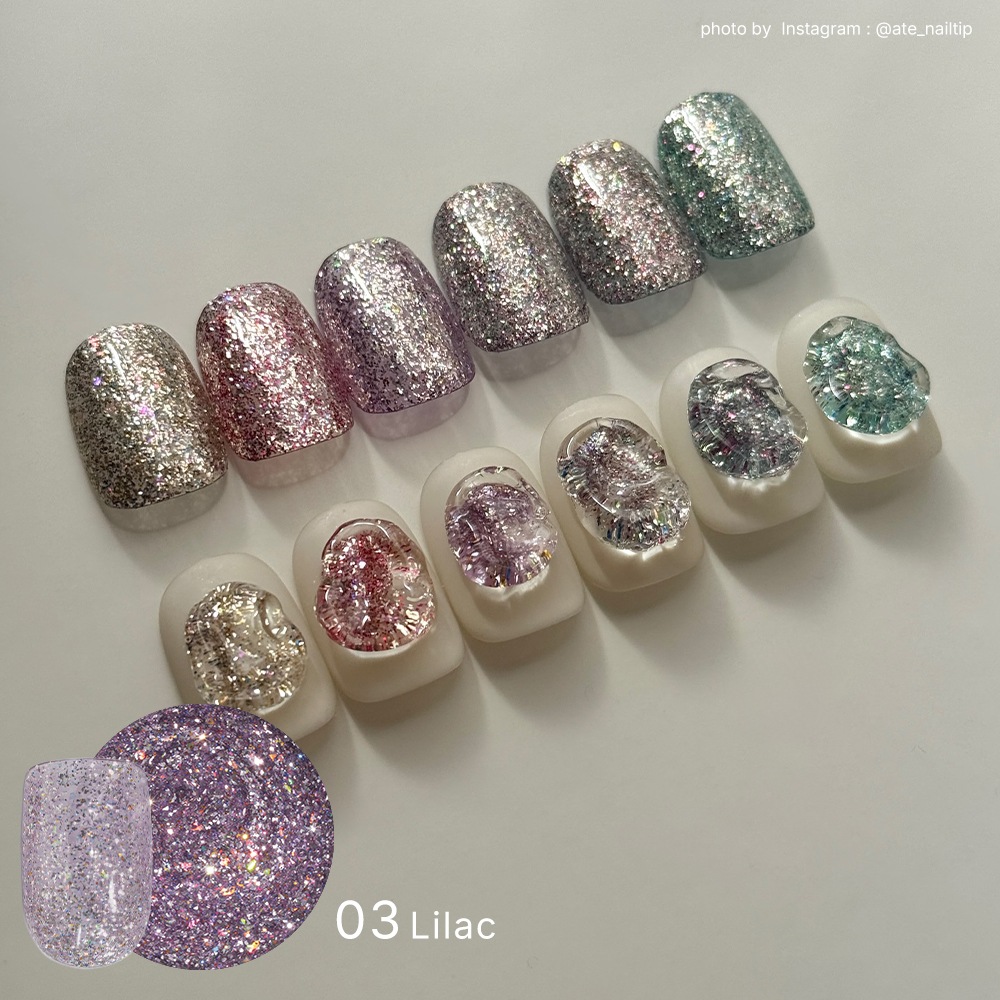 �ڥͥ��ݥ�����̵���ۥͥ��륿���󥸥��� ����å�����å��������� glace glitter ��6�� ��3g����