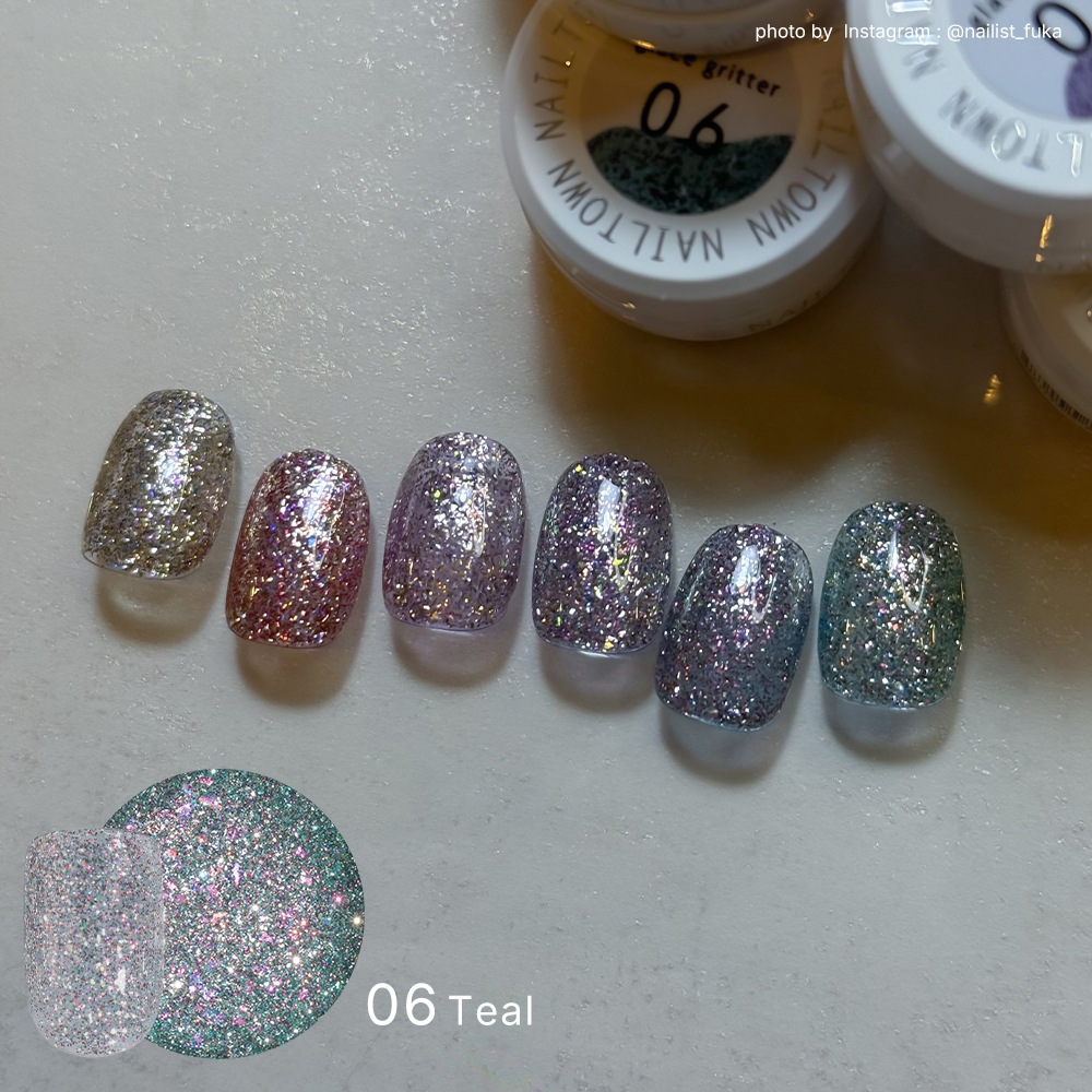 �ڥͥ��ݥ�����̵���ۥͥ��륿���󥸥��� ����å�����å��������� glace glitter ��6�� ��3g����