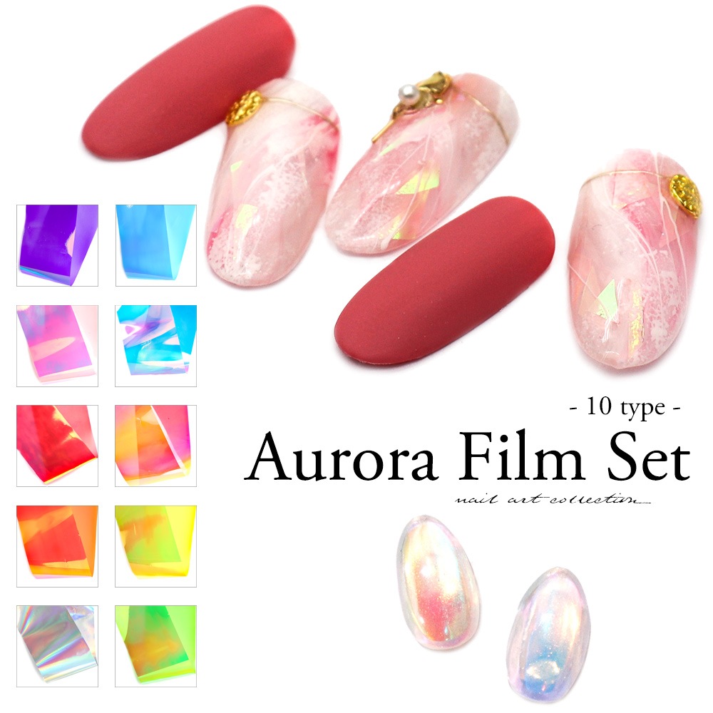 ジェルネイル 転写フィルム 10枚セット②