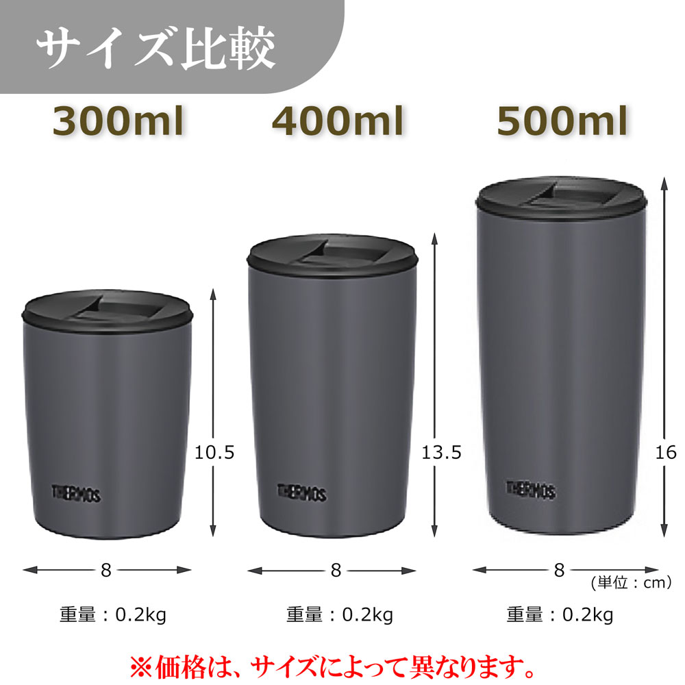 名入れ込み サーモス ステンレス タンブラー 蓋付き 300ml 400ml 500ml 食洗機対応 真空 断熱 保温 保冷 JDP-301 JDP-401 JDP-501