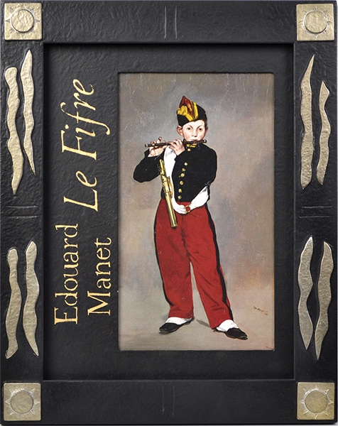 マネ 『笛を吹く少年』 ハンドメイドフレーム 大額