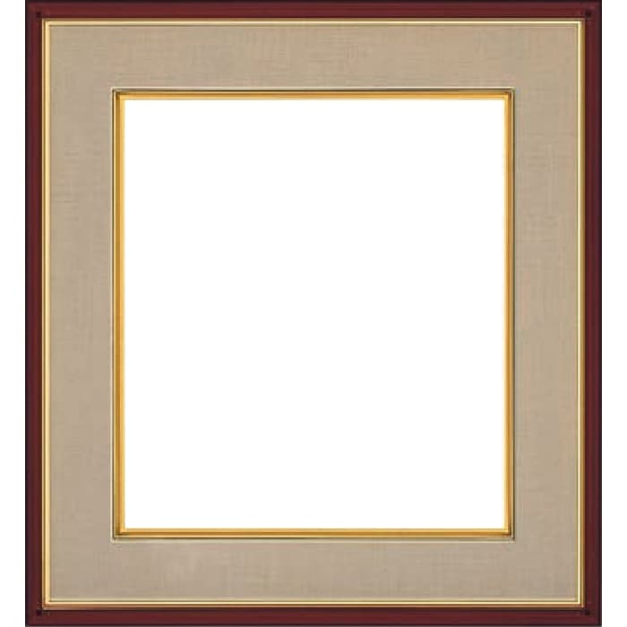 【アウトレット】 色紙額 4954 ブラウン/ベージュ 普通色紙サイズ（272×242mm） 前面ガラス仕様 大額 4954-br ※アウトレット品につき注文後のキャンセル・返品交換不可