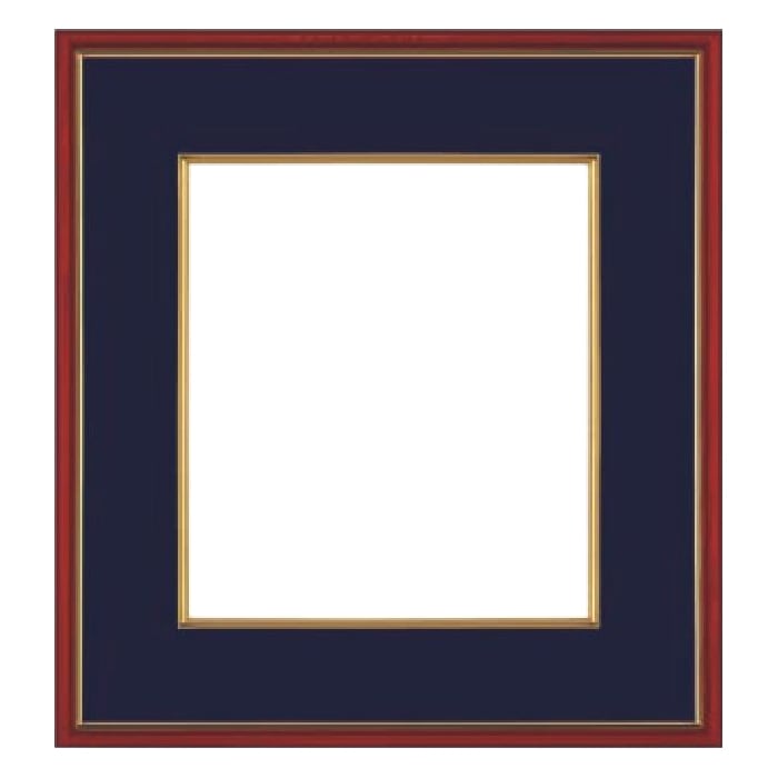 【アウトレット】 色紙額 4152/紺 色紙F10（530×455mm） 前面ガラス仕様 大額 ※アウトレット品につき注文後のキャンセル・返品交換不可