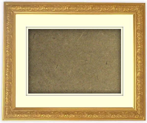 油絵額縁 8209/アンティークゴールド F6号（410×318mm） 前面UVカット