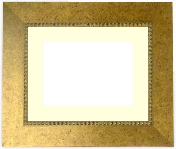 押し花額縁 HQ869/ゴールド 16正方額（160×160mm） マット付【osbn-C】 ※特殊加工品につき注文後のキャンセル・返品交換不可