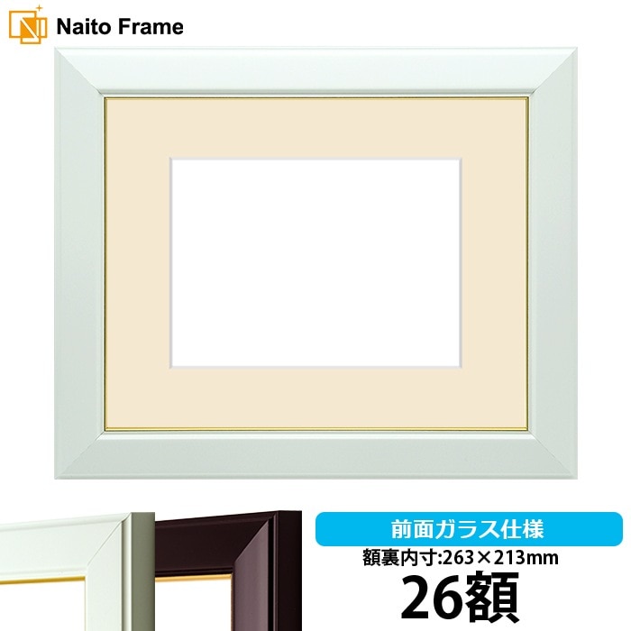 押し花額縁 No.3/白 36額（360×290mm） マット付【osbn-C】 ※特殊加工