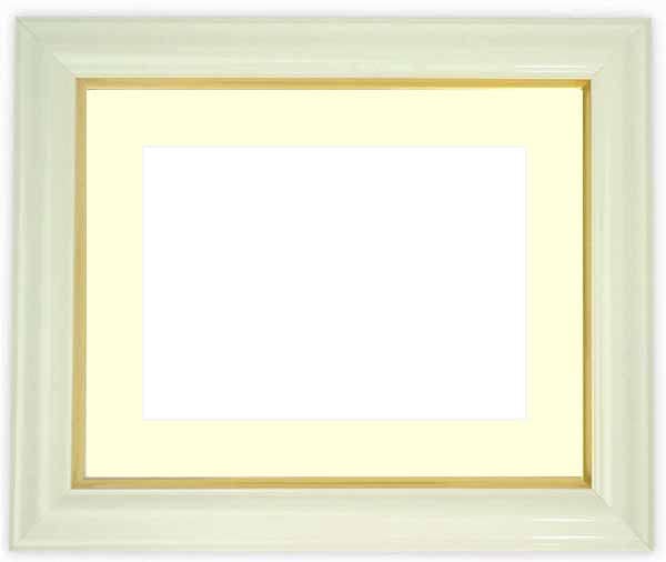 押し花額縁 工芸型/白 18額（180×135mm） マット付【osbn-C】 ※特殊加工品につき注文後のキャンセル・返品交換不可