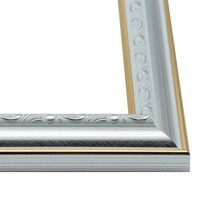 賞状額縁 9557/シルバー 八号（455×333mm） 前面UVカットアクリル仕様