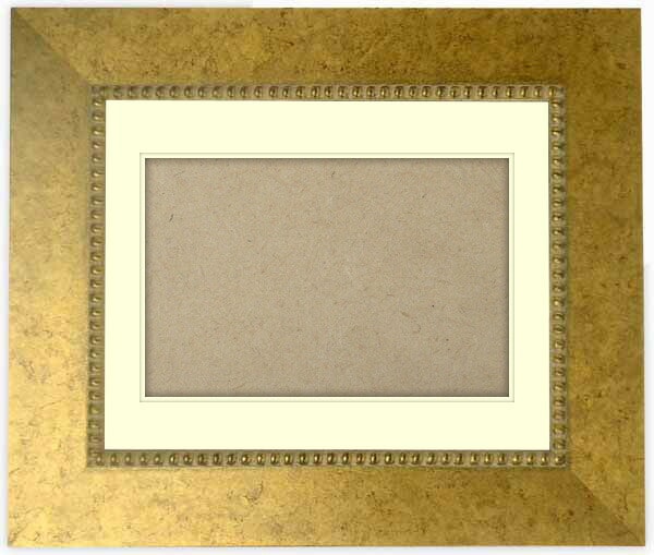 シャドーボックス額縁 HQ869/ゴールド インチ（254×203mm） 前面UV