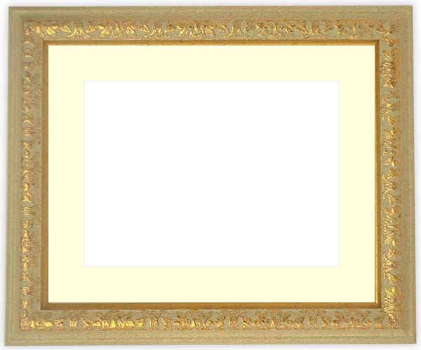 押し花額縁 9569/Gアイボリー 49額（485×395mm） マット付【osbn-C】 ※特殊加工品につき注文後のキャンセル・返品交換不可