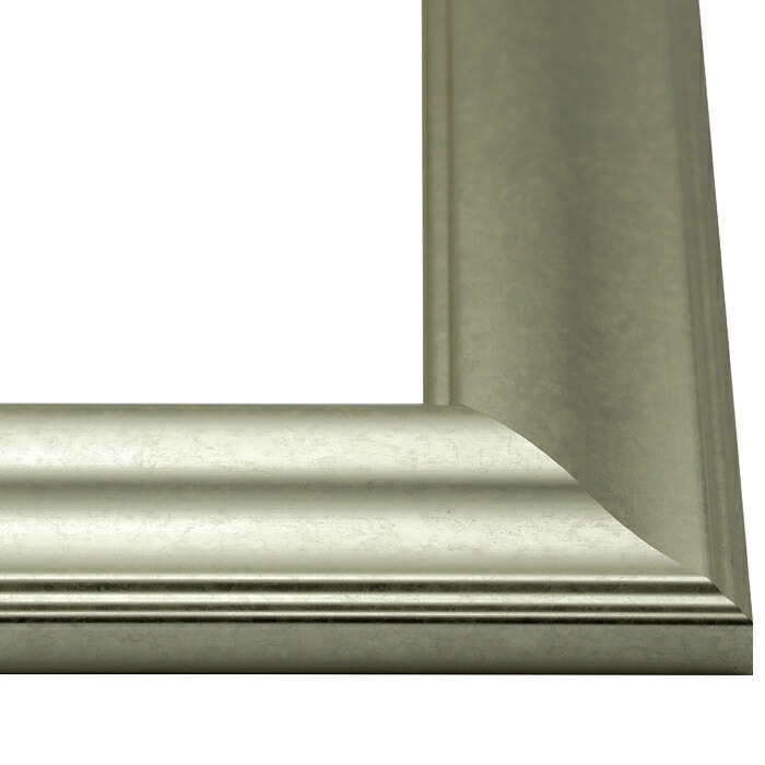 油絵額縁 8120/シルバー F10号（530×455mm） 前面UVカットアクリル仕様 [dras_22]