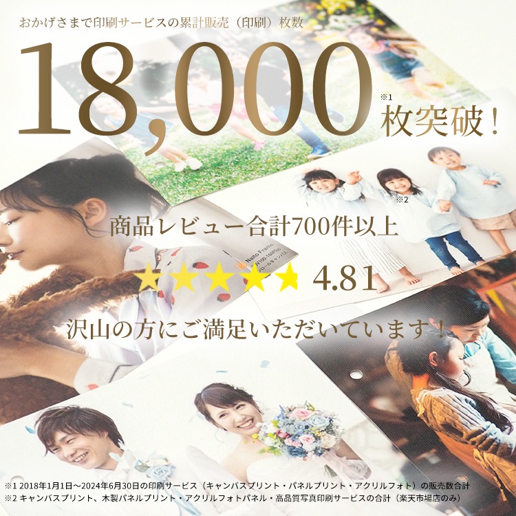 【送料無料】表面光沢仕上げ キャンバスプリント 長方形・正方形タイプ（長方形サイズ：F0～F25 正方形：S0～S20）スマホやパソコンの写真を簡単入稿　送料無料