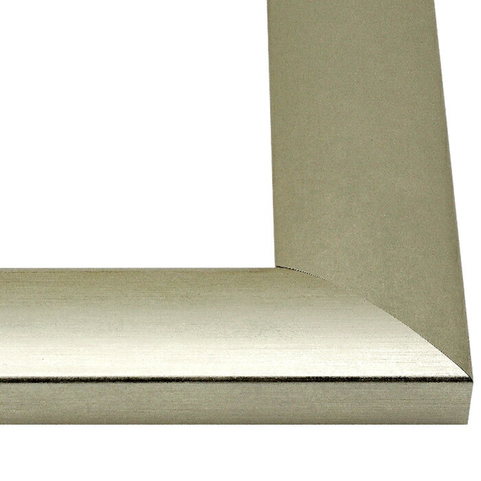 【キズ・ヘコミあり品】水彩額 SF520/シルバー 水彩F10(530×455mm) 前面UVカットアクリル仕様 マット付き