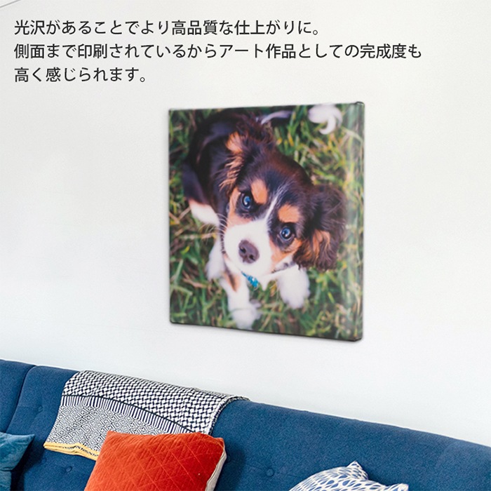 【送料無料】表面光沢仕上げ 側面印刷 キャンバスプリント長方形・正方形タイプ（長方形サイズ：F3/F4/F6/F8/F10/F12/F15/F20/A4/A3/A2/A1/B4/B3/B2 正方形：S3/S4/S6/S8/S10/S12/S15/S20）