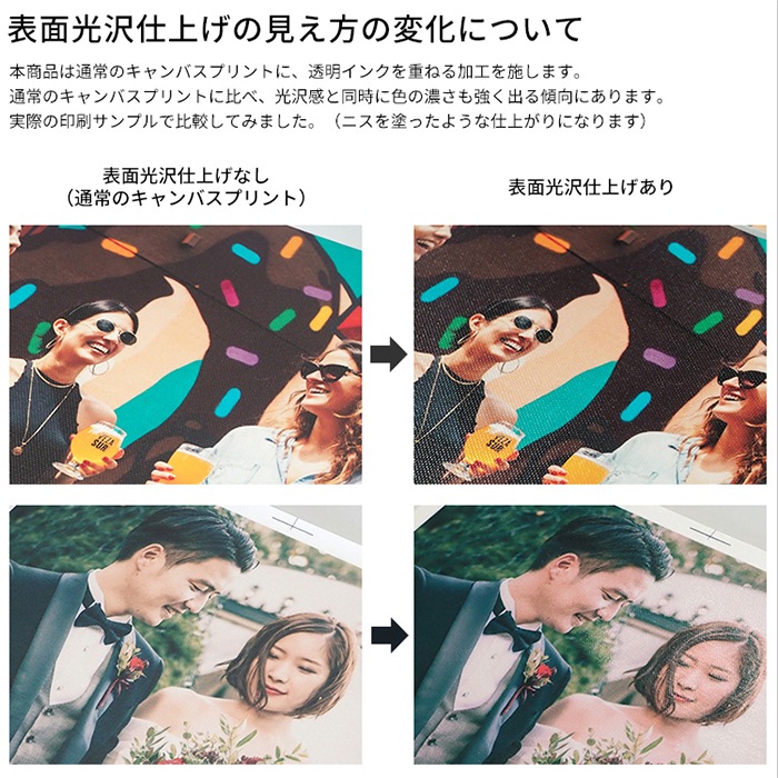【送料無料】表面光沢仕上げ 側面印刷 キャンバスプリント長方形・正方形タイプ（長方形サイズ：F3/F4/F6/F8/F10/F12/F15/F20/A4/A3/A2/A1/B4/B3/B2 正方形：S3/S4/S6/S8/S10/S12/S15/S20）