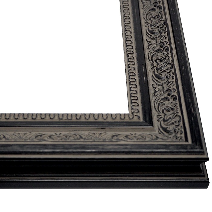 正方形額縁 8203/ブラック 200角（200×200mm） 前面UVカットアクリル仕様