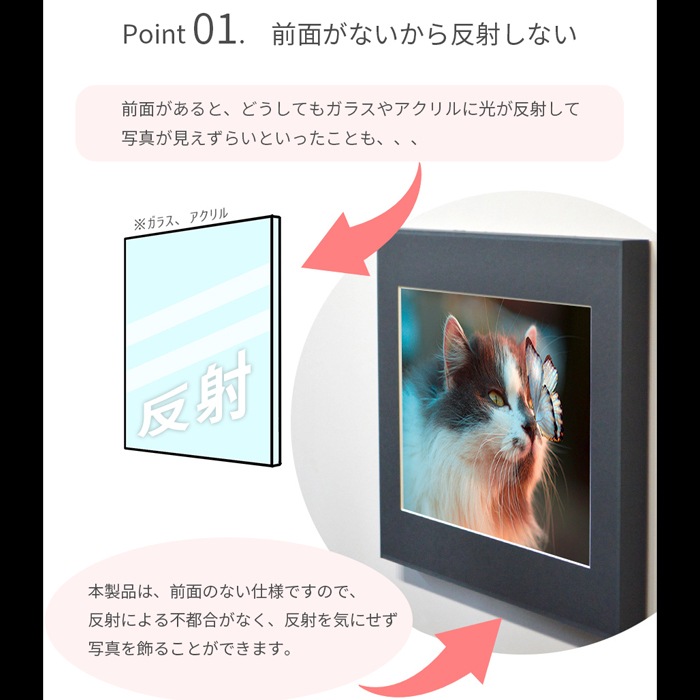 MSAM　① 554590 オプションお写真2枚目掲載 写真用額縁 エコフレーム MD-02 A4サイズ ブラウン - 写真産業