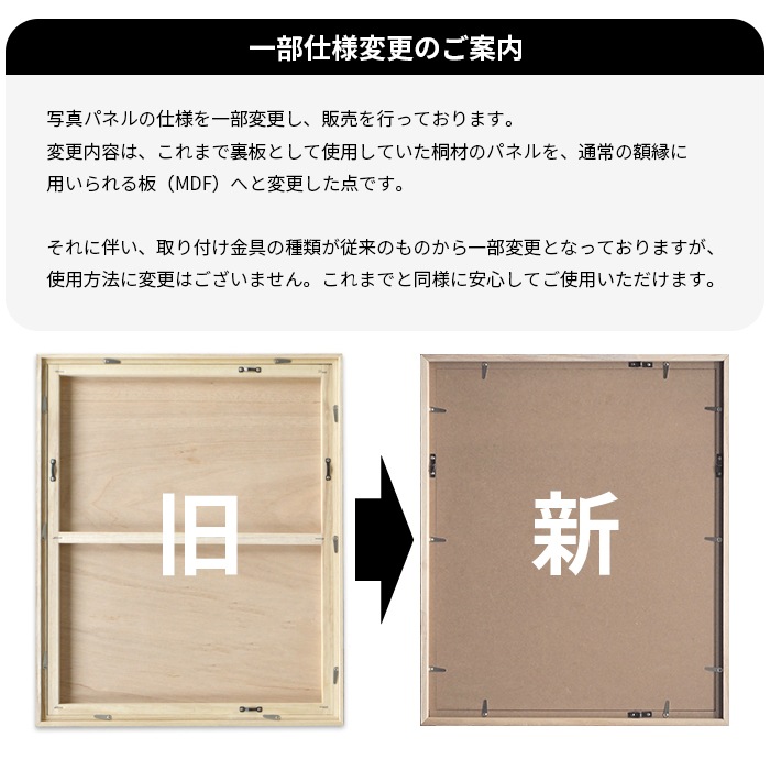 写真（パネル張り） 写真パネル 写真A3サイズ用（420×297mm） 軽量 入れ替え簡単 フォト