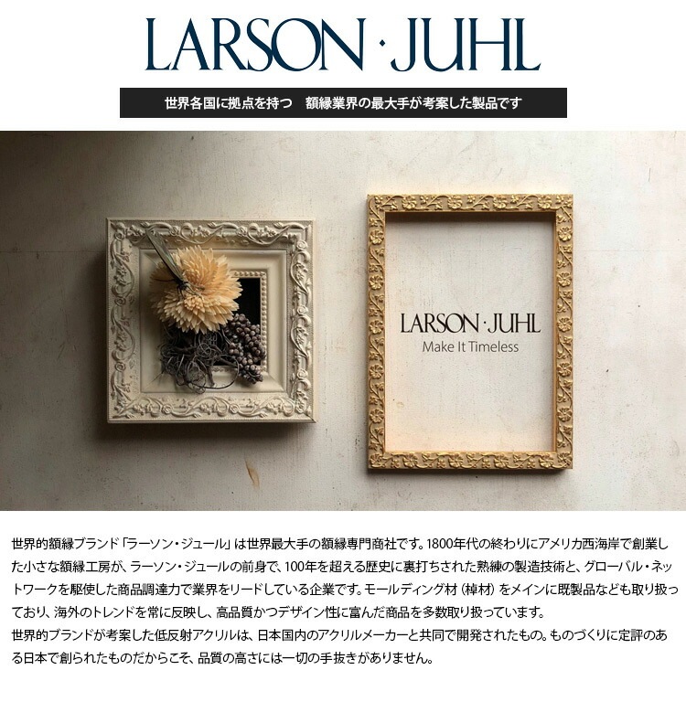 ラーソンジュール 低反射アクリル板 UV99（2mm厚）八つ切（303×242mm