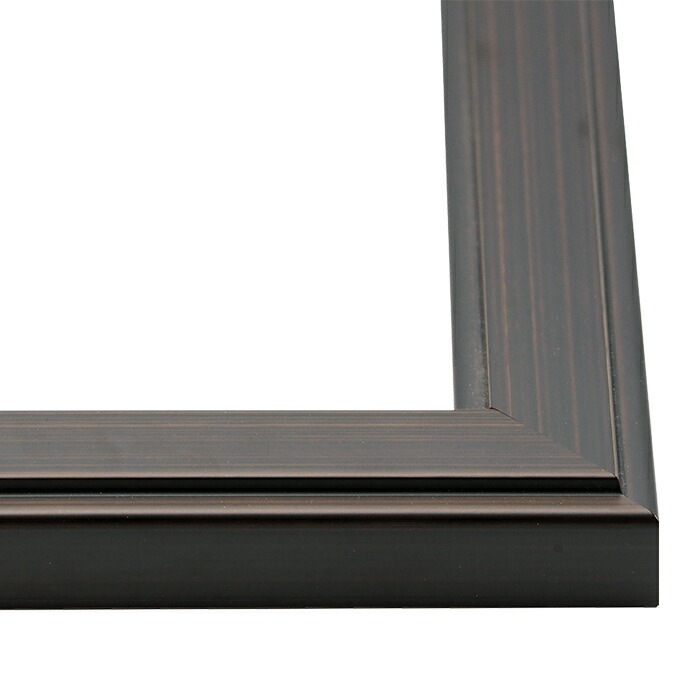 正方形額縁 130型/ブラウン 400角（400×400mm） 前面UVカットアクリル仕様