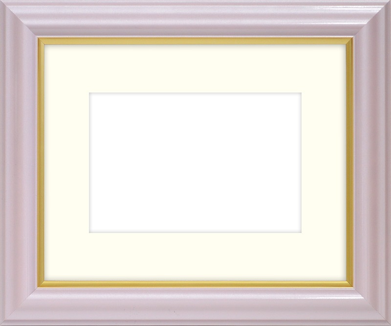 押し花額縁 工芸型/パールピンク 21額（201×151mm） マット付【osbn-C】 ※特殊加工品につき注文後のキャンセル・返品交換不可 【色に仕様変更有り】