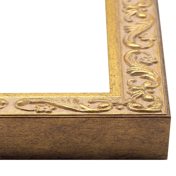 デッサン額縁 8201/アンティークゴールド A5（210×148mm） 前面UV