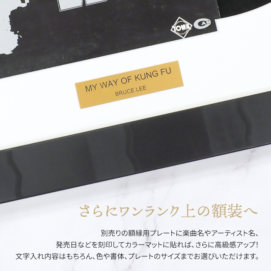盤面も見せるレコードフレーム エスポワール 額縁内寸：半切（545