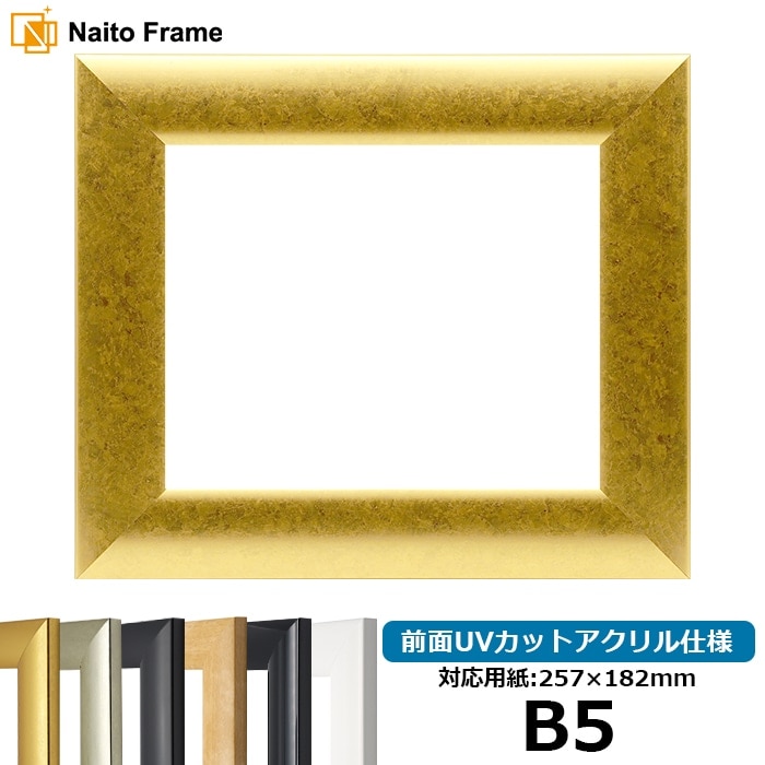 キズ・ヘコミあり】 デッサン額縁 SF520/ゴールド B5（257×182mm