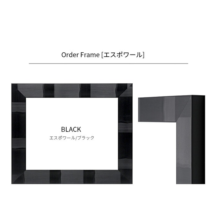 【作品サイズタテヨコ合計801～900mmまで】 オーダーフレーム エスポワール シルバー/ブラック/シャンパンゴールド 前面UVカットアクリル仕様 ※特注品につき注文後のキャンセル・返品交換不可