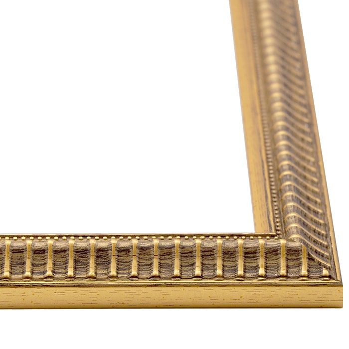 水彩額 9602/ゴールド 水彩F4（333×242mm） 前面UVカットアクリル仕様 マット付き
