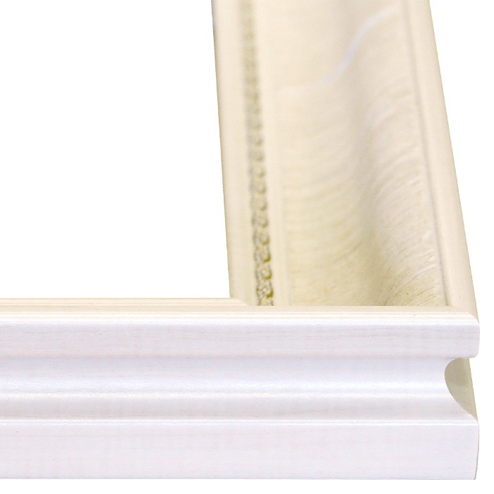 アウトレット】 油絵額縁 8134/アイボリー F6号（410×318mm） 前面UV