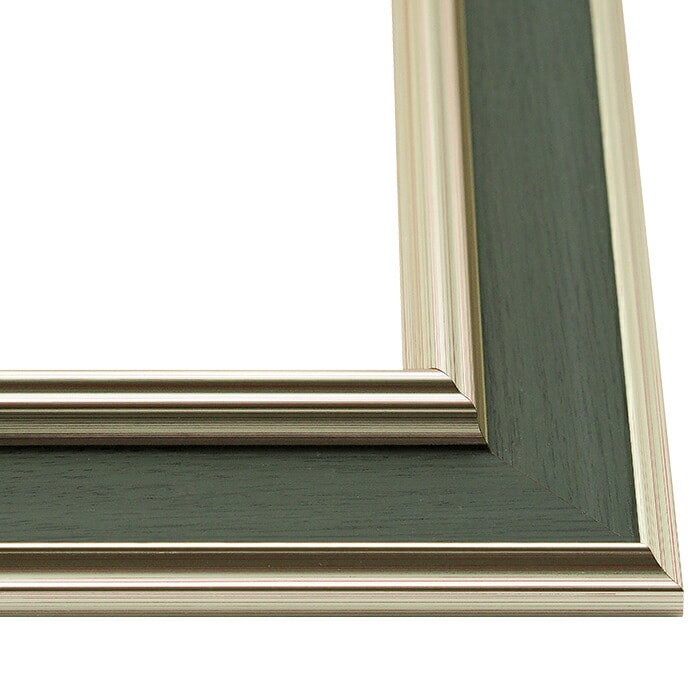 塗装ムラ・キズあり】 写真用額縁 9583/Sグリーン ハガキ（152×102mm