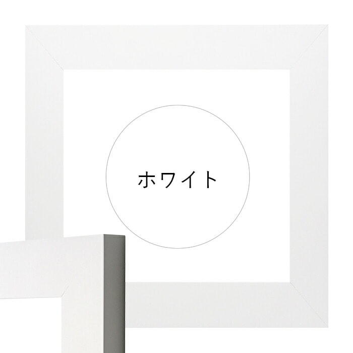 正方形額縁 LJ004 250角(250×250mm) ブラック(C-1058B)/ホワイト(C-1057W) 前面UVカットアクリル仕様 ラーソン・ジュール