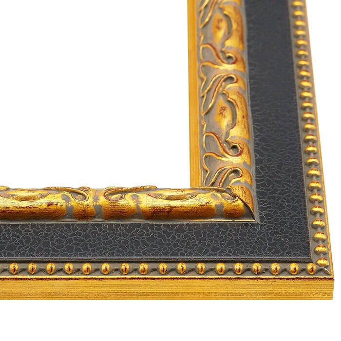 〔 Mサイズ額 〕黒金 油絵額 M8号 455×273mm 油絵用額縁 油額 油彩 油彩画 絵画 額 額縁 フレーム Mサイズ額 〕黒金 油絵額 M8号 455×273mm 油絵用額縁
