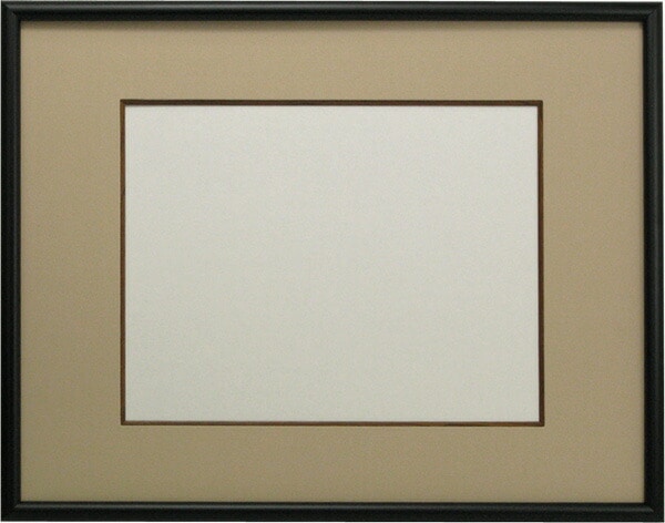 書道額 713/黒 書道半懐紙（360×250mm） 前面UVカットアクリル仕様