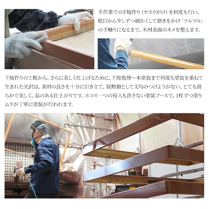 国産高級叙勲額 NF-J-5 勲記寸法：594×420mm用 勲記勲章位記三つ窓一体額 前面UVカットアクリル仕様 [送料別商品] ※注文後のキャンセル・返品交換不可