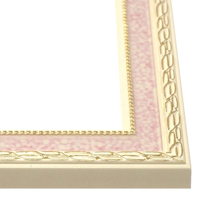 写真用額縁 5663/ピンク 写真六つ切（254×203mm） 前面UVカット