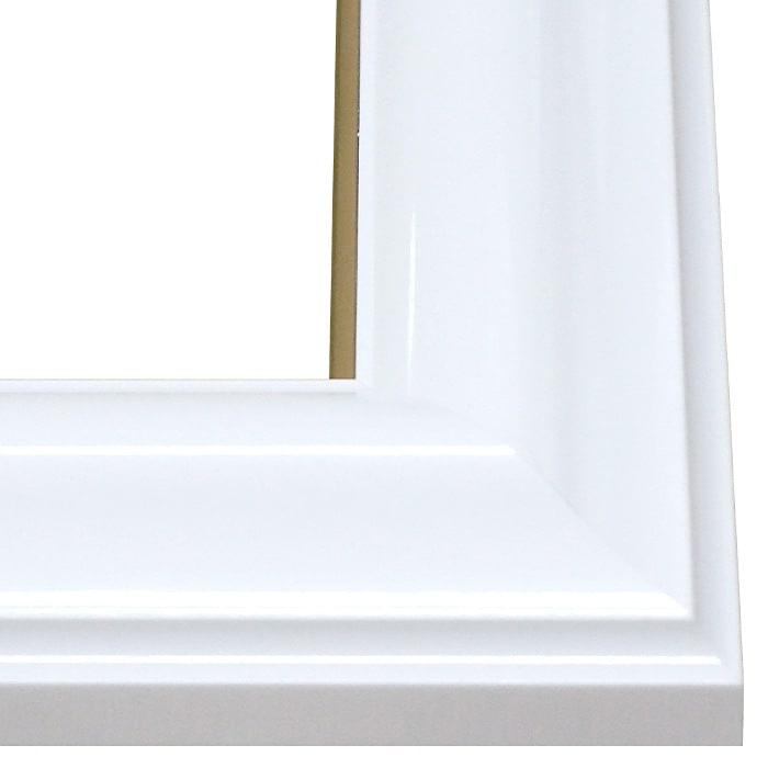 油絵額縁 681/白 F50号（1167×910mm） 前面UVカットアクリル仕様